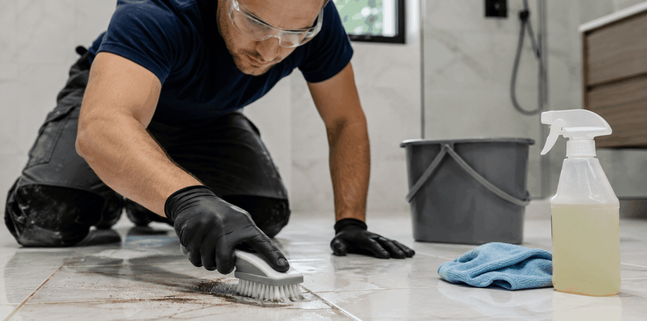 How to Clean Tile and Grout in a Bathroom